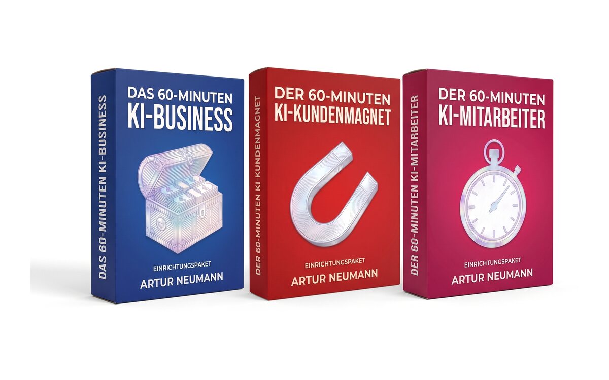 Alle drei Einrichtungspakete: KI-Business, KI-Kundenmagnet und KI-Mitarbeiter