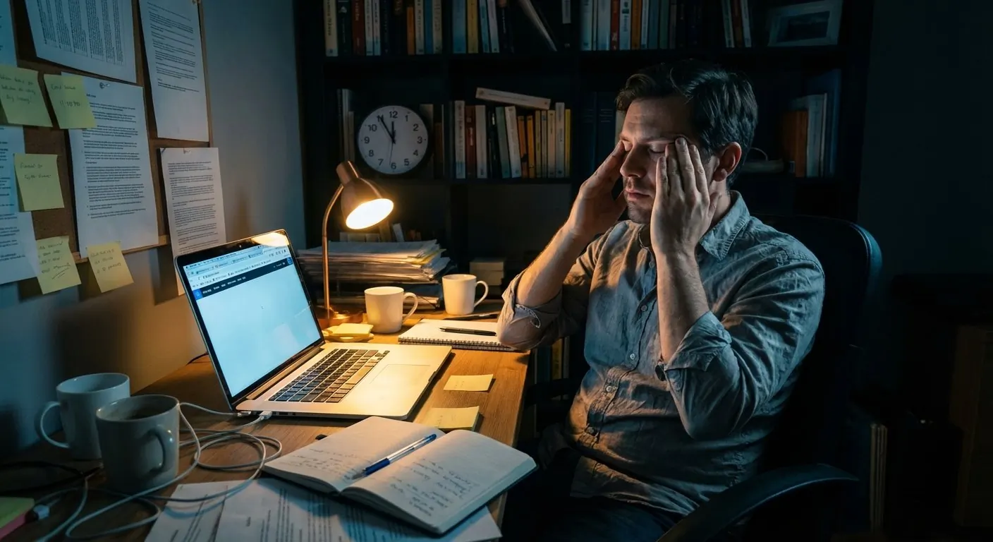 Überforderter Unternehmer